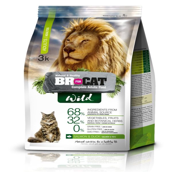 Comida para gatos BR Cat Wild Adulto 1kg, 3kg